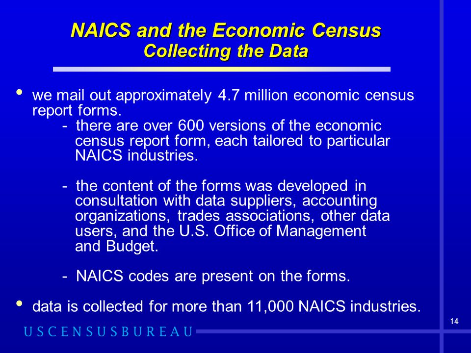 NAICS and the Economic Census