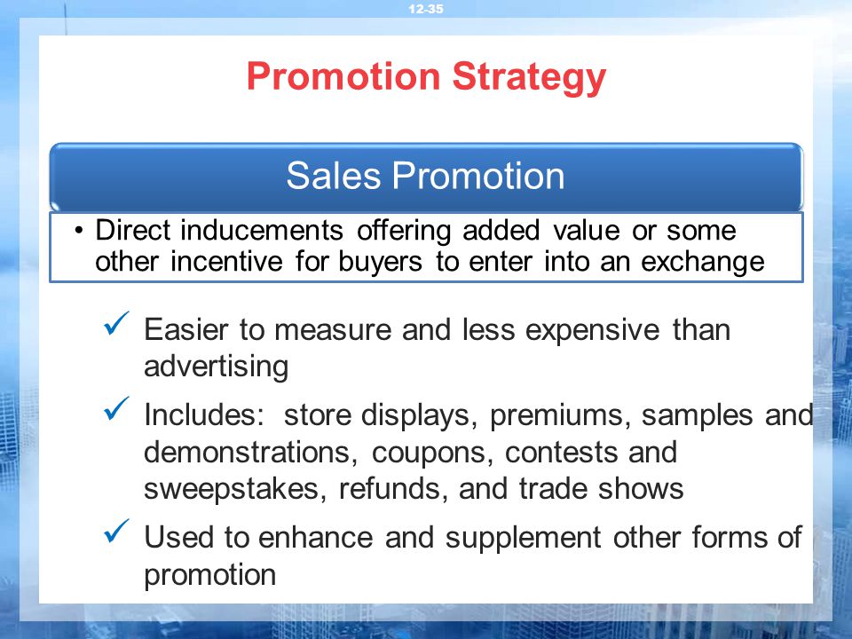 Promotion Strategy Sales Promotion