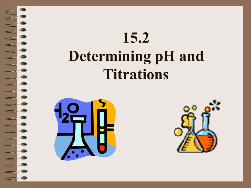 15.2 Determining pH and Titrations