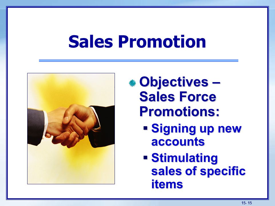 Sales Promotion Trade Promotion Tools
