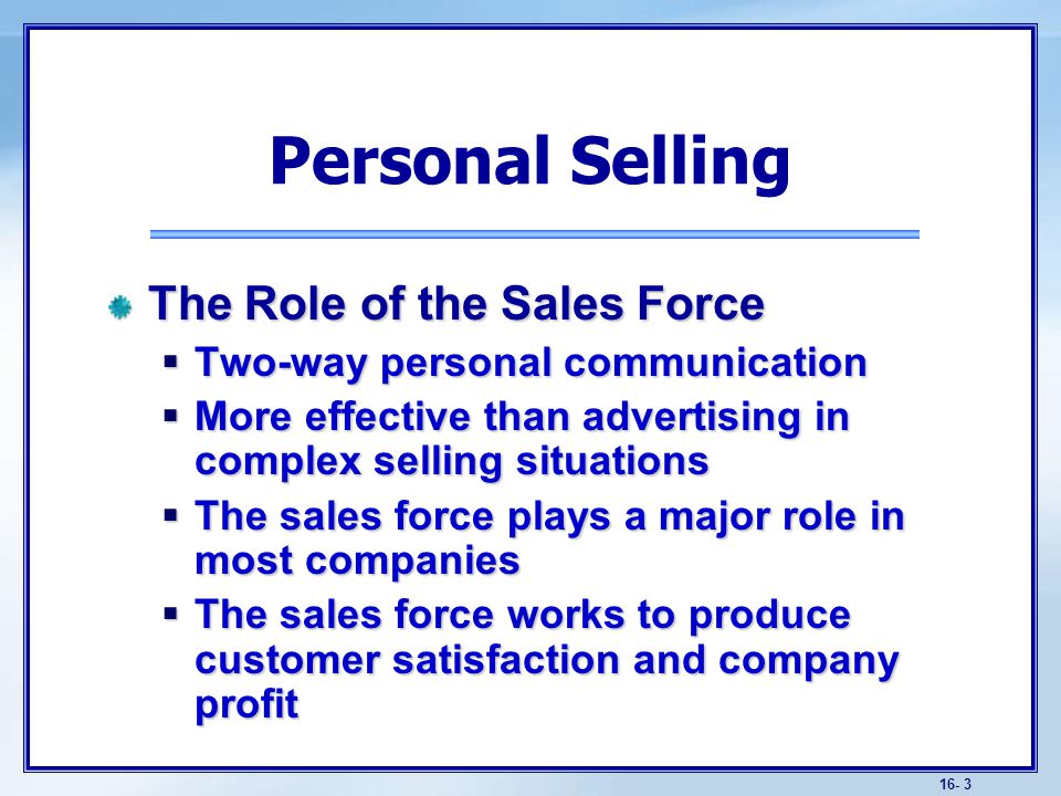 Definition Sales Force Management