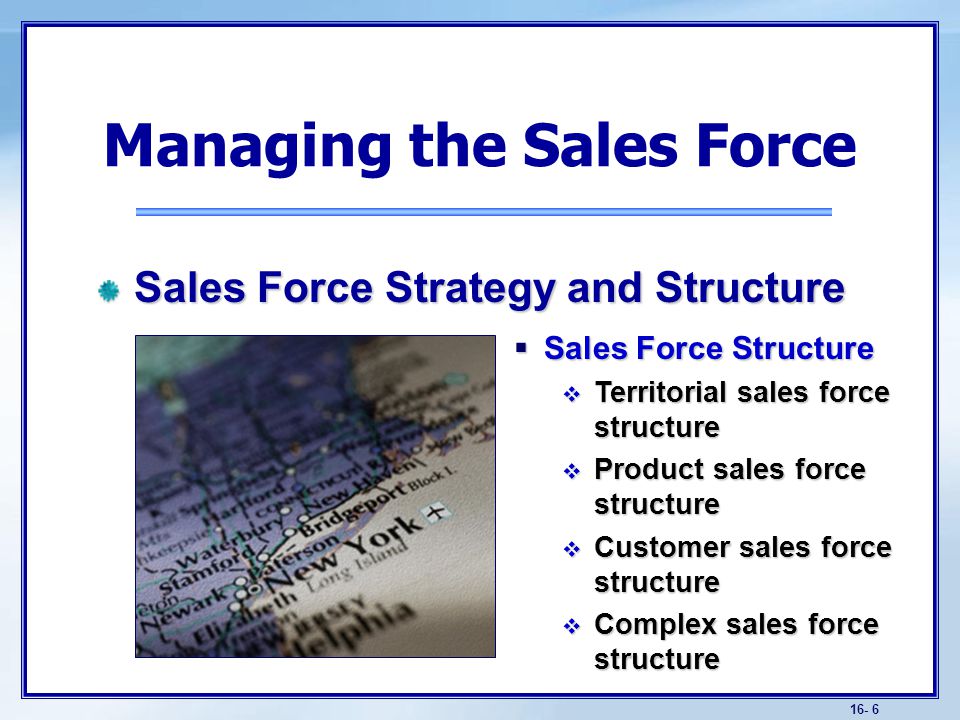 Managing the Sales Force