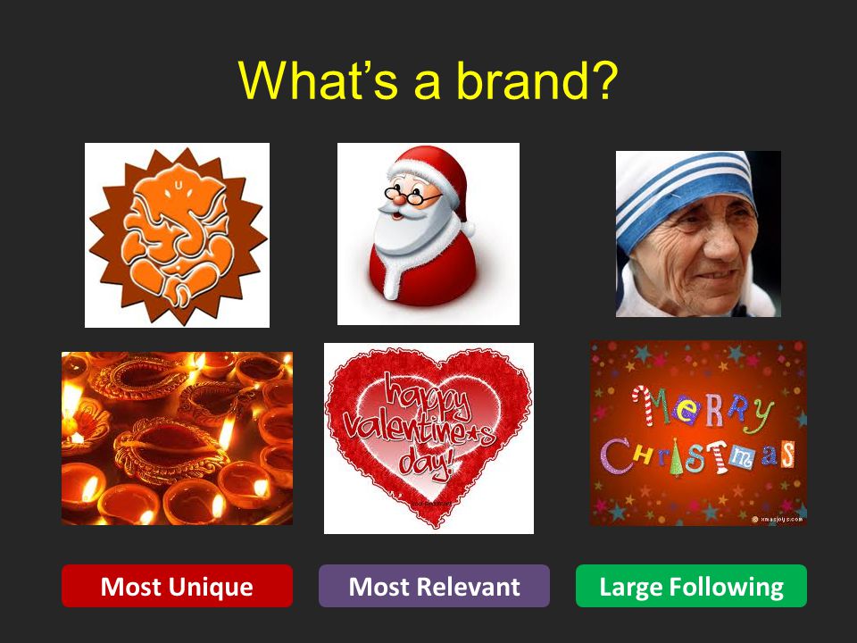 What’s a brand Most Unique Most Relevant Large Following