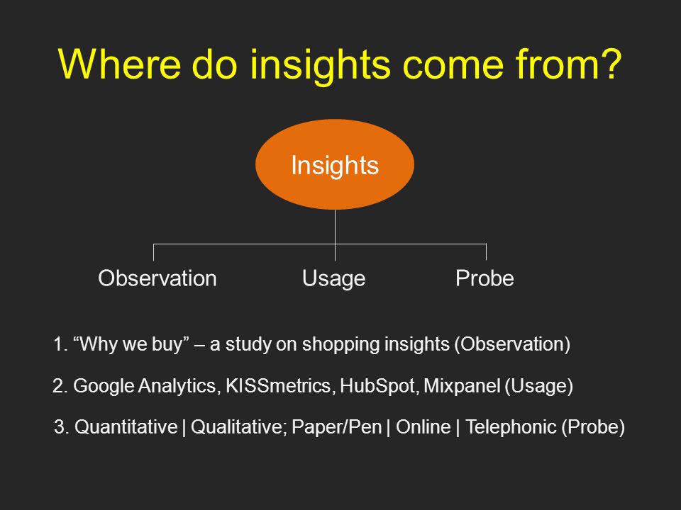 Where do insights come from