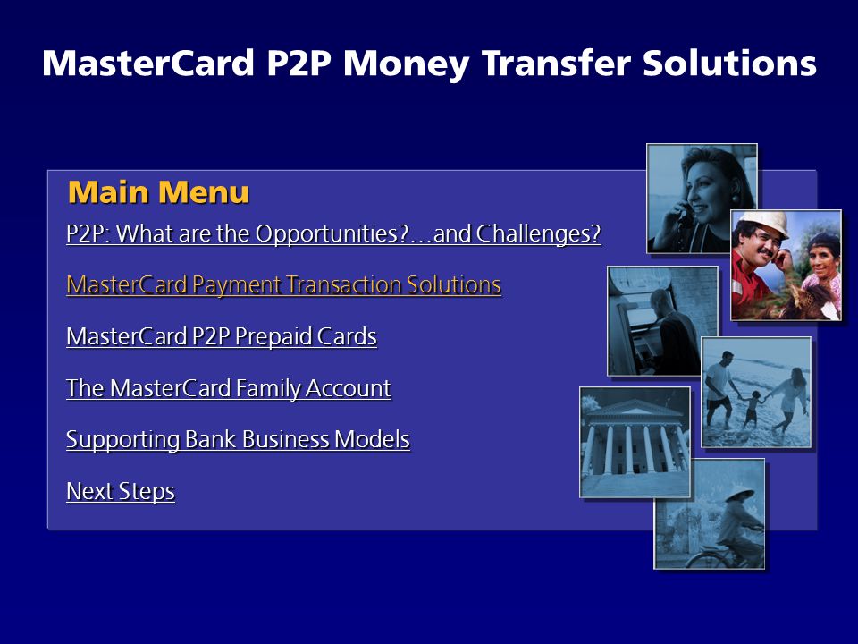 Mastercard Money Transfer Solutions Ppt Download - mastercard p2p money transfer solutions