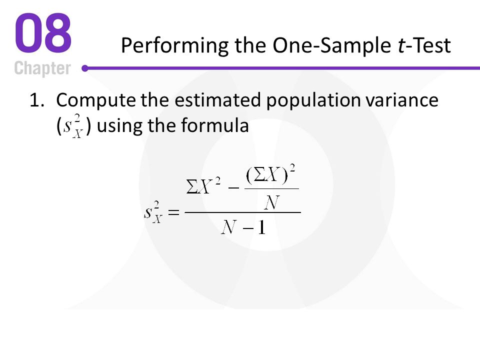 Performing the One-Sample t-Test