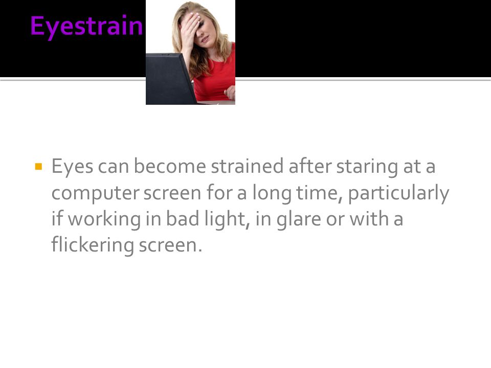 Eyestrain