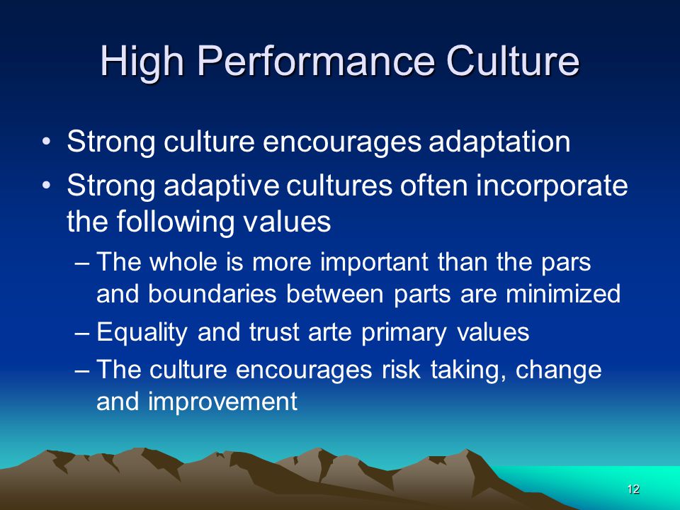 High Performance Culture