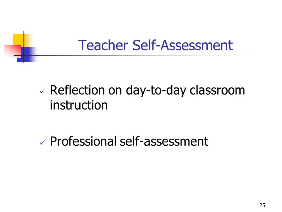 Teacher Self-Assessment