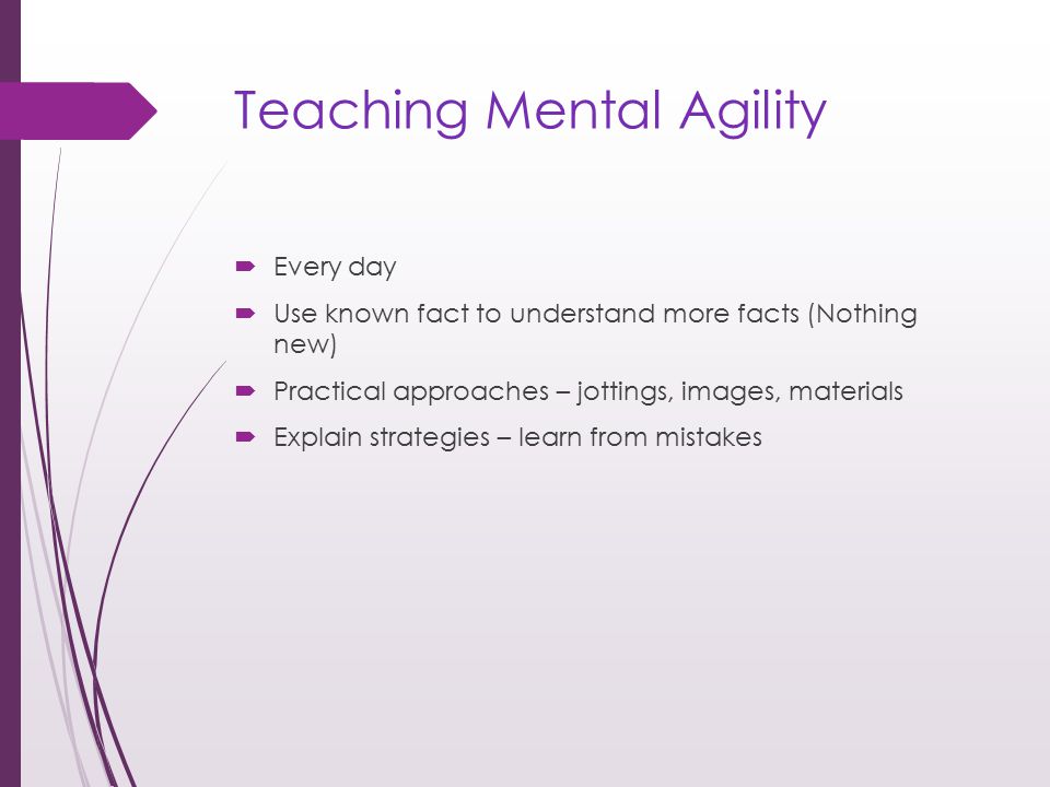 Teaching Mental Agility