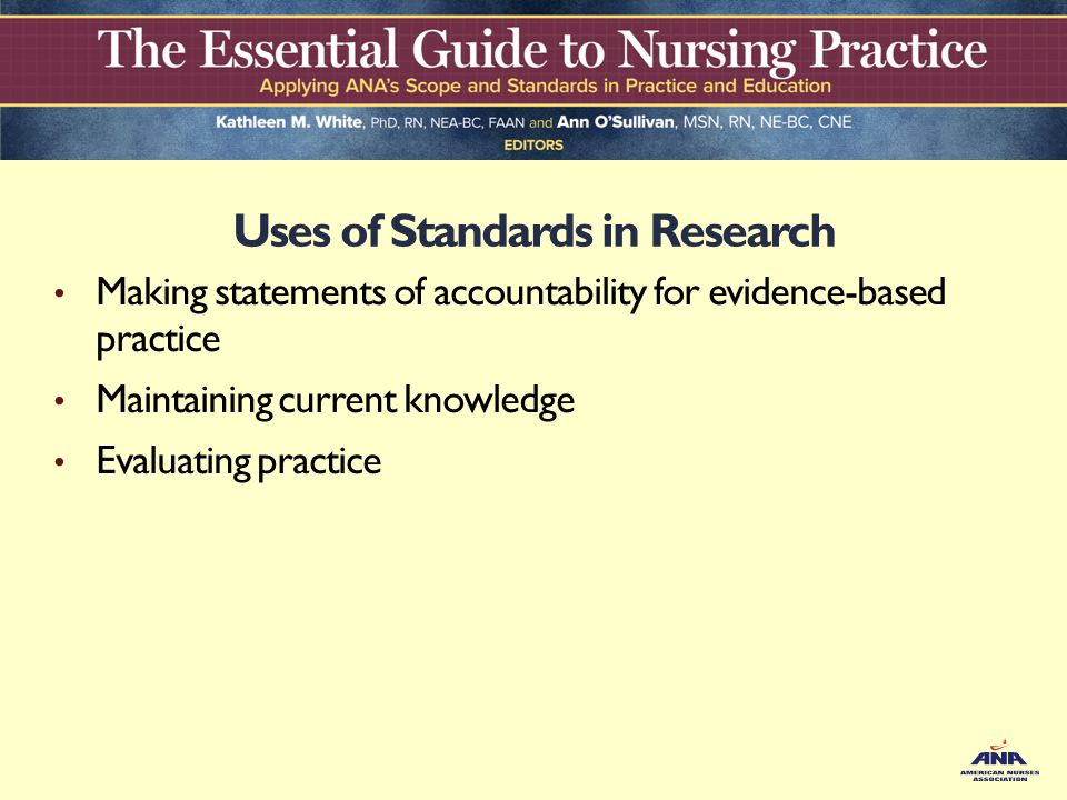 Uses of Standards in Research