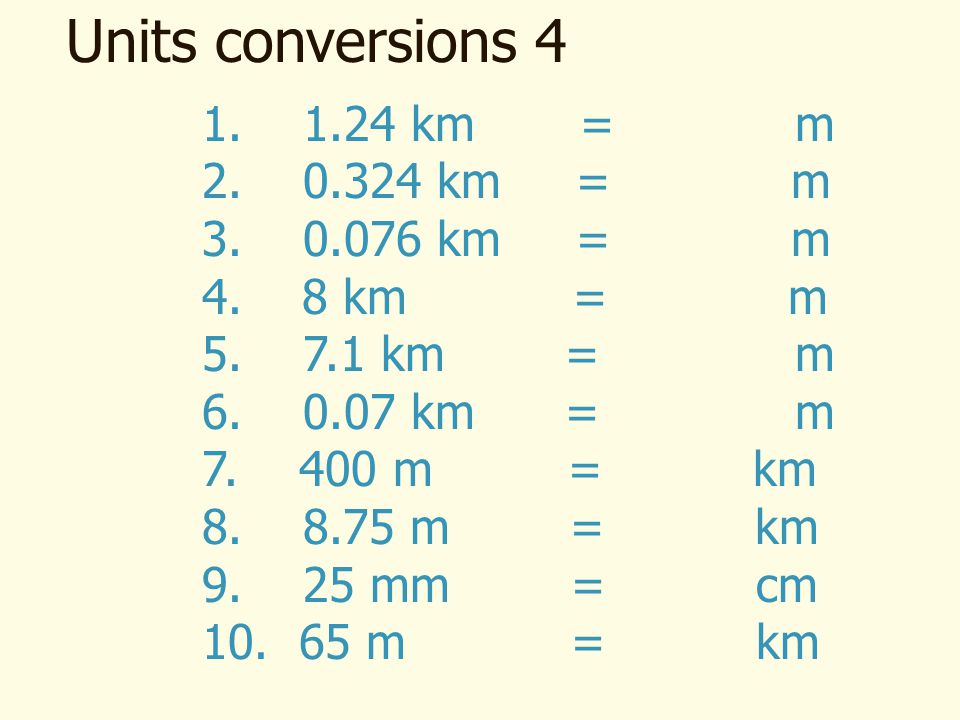 Metric Length Conversions Ppt Video Online Download