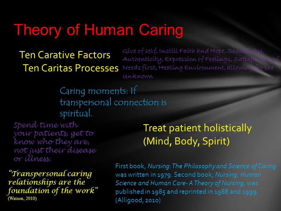 jean watson carative factors