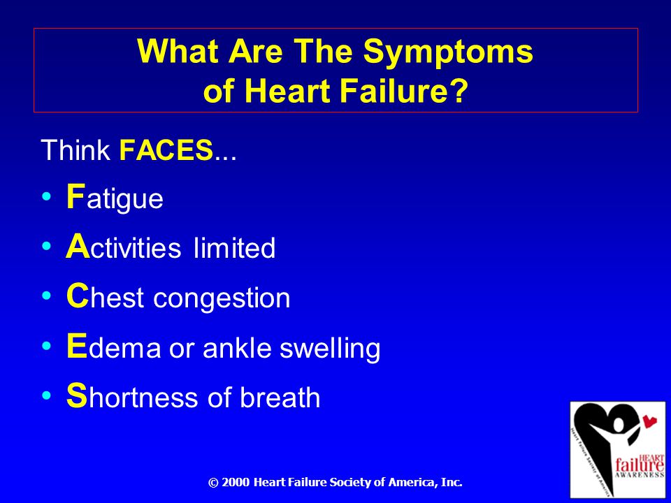 What Are The Symptoms of Heart Failure