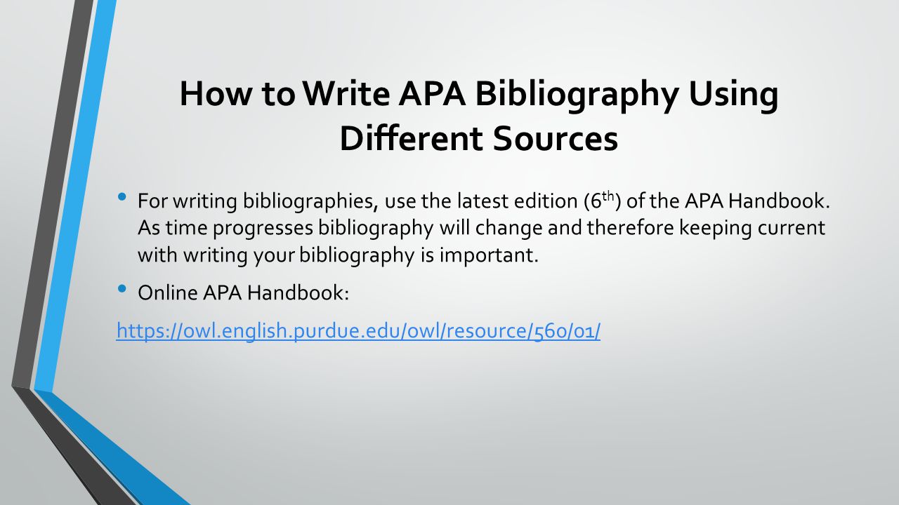 Writing a Bibliography - ppt video online download