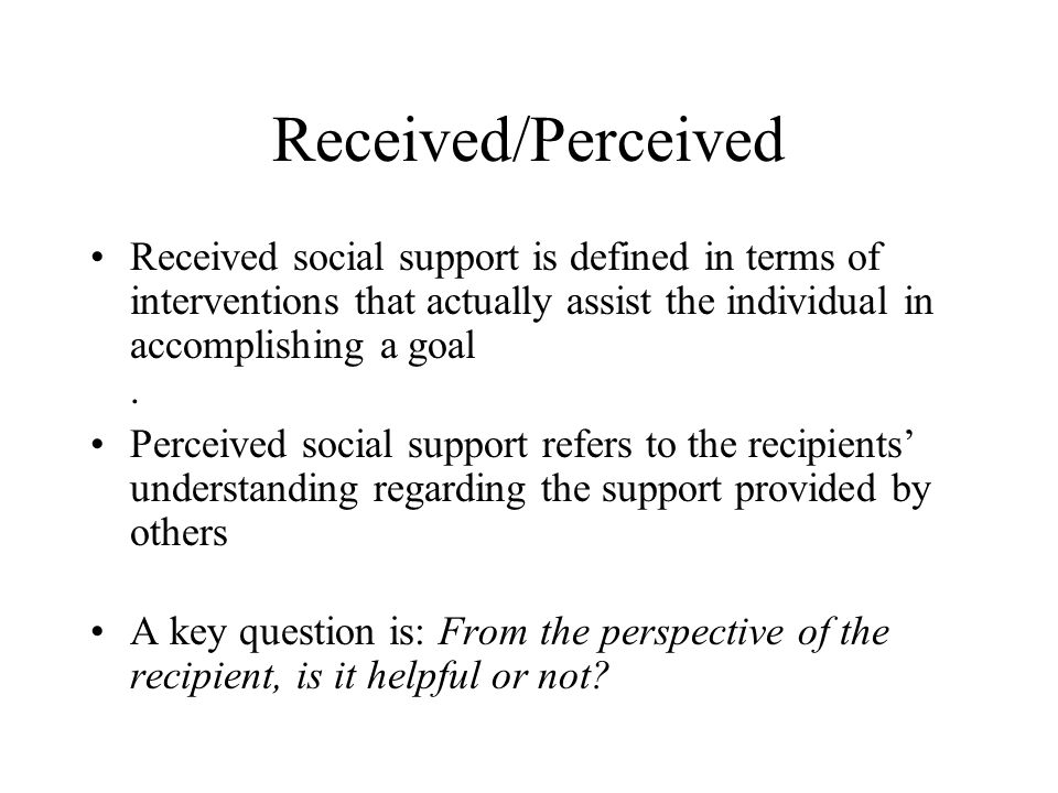 social support definition