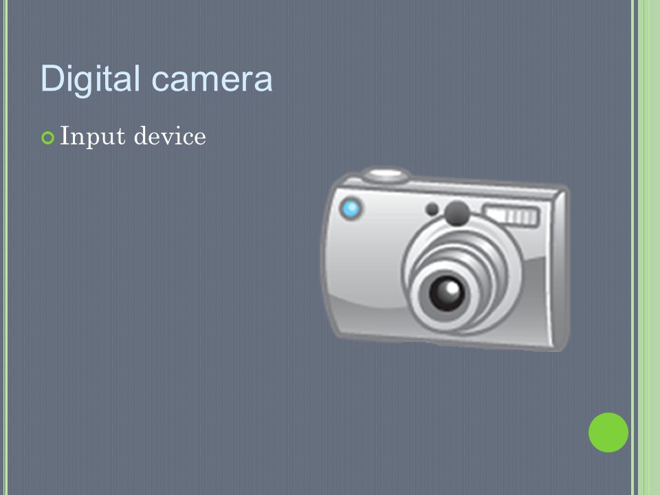 Digital camera Input device