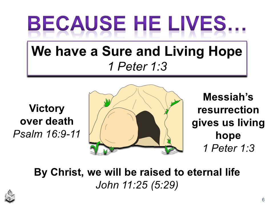 Because He Lives… We have a Sure and Living Hope 1 Peter 1:3