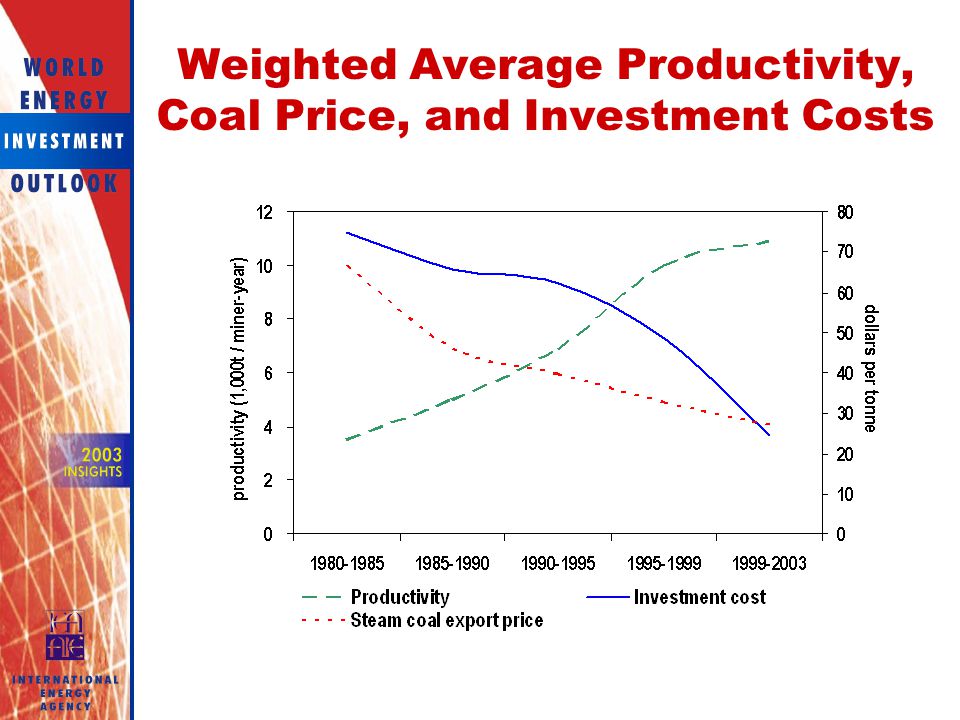 Weighted Average Productivity, Coal Price, and Investment Costs