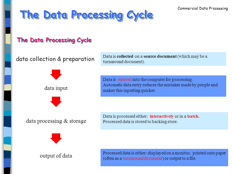 the data processing cycle