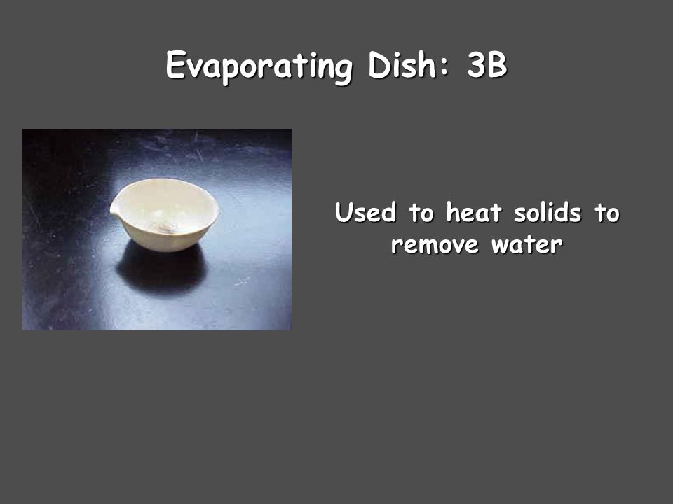 Used to heat solids to remove water