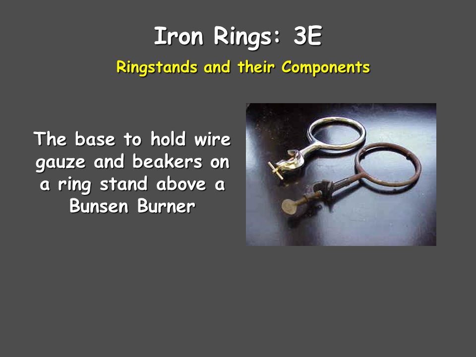 Iron Rings: 3E Ringstands and their Components