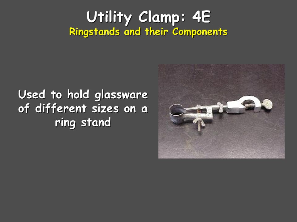 Utility Clamp: 4E Ringstands and their Components