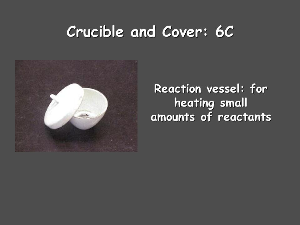 Reaction vessel: for heating small amounts of reactants
