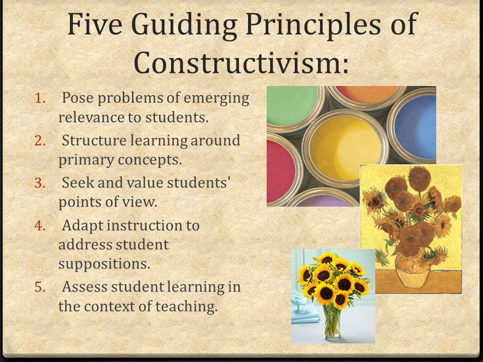 Five Guiding Principles of Constructivism: