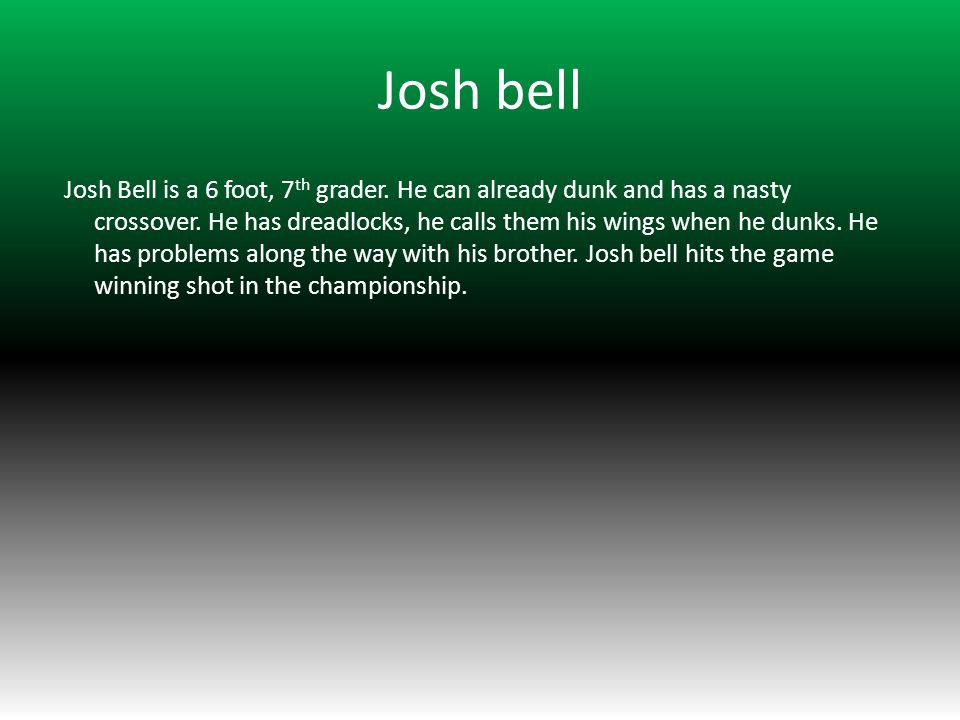 Josh bell