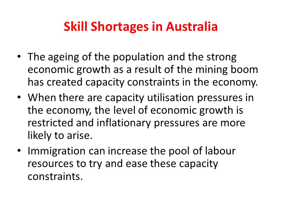 Skill Shortages in Australia