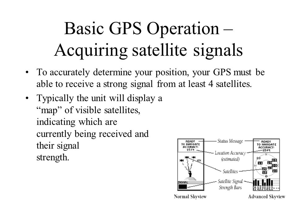 Basic GPS Operation The concepts are similar - ppt video online download