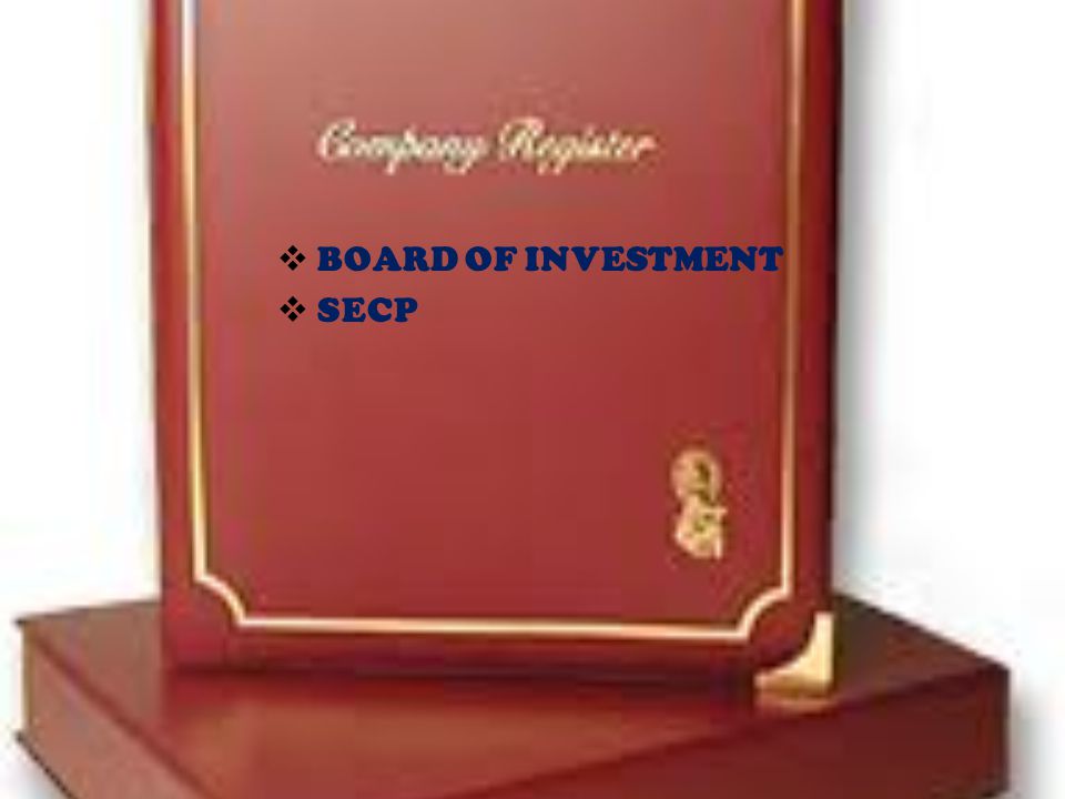 BOARD OF INVESTMENT SECP
