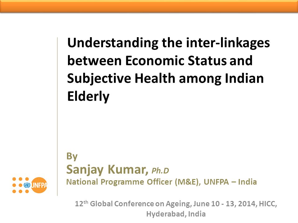 Understanding the inter-linkages between Economic Status and Subjective Health among Indian Elderly