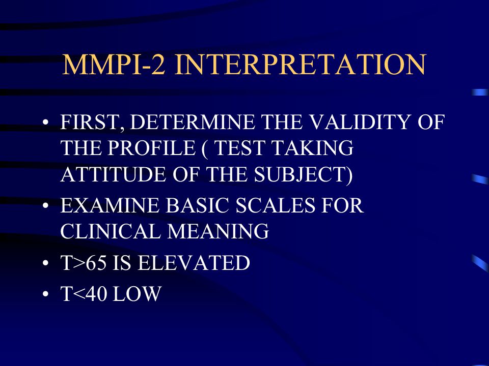 what to know before taking the mmpi test