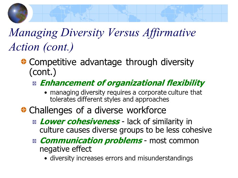 full spectrum diversity vs affirmative action