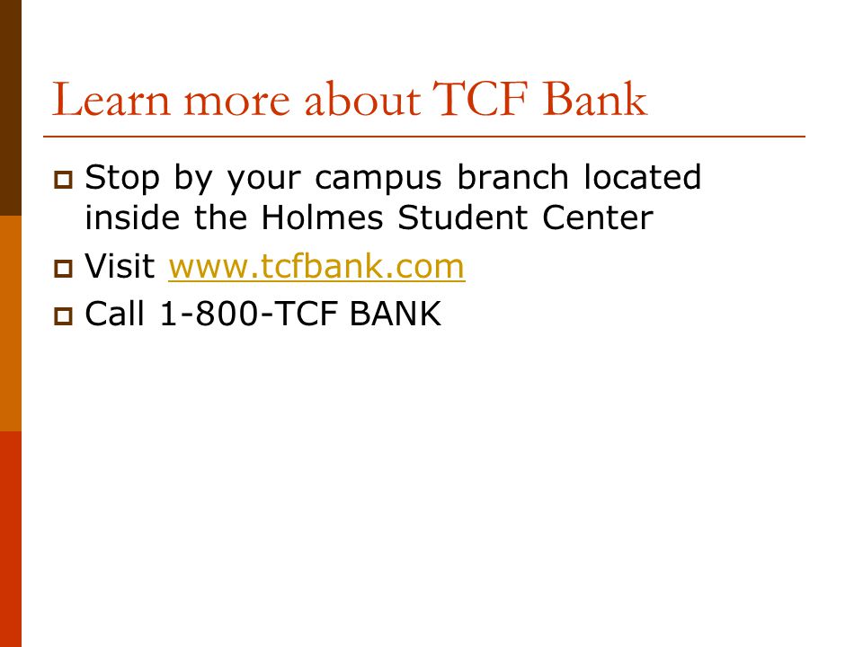 Learn more about TCF Bank