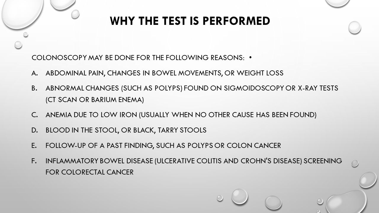 Why the Test is Performed