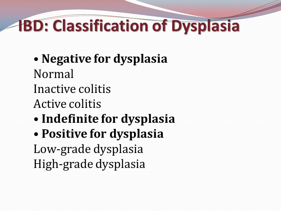 IBD: Classification of Dysplasia