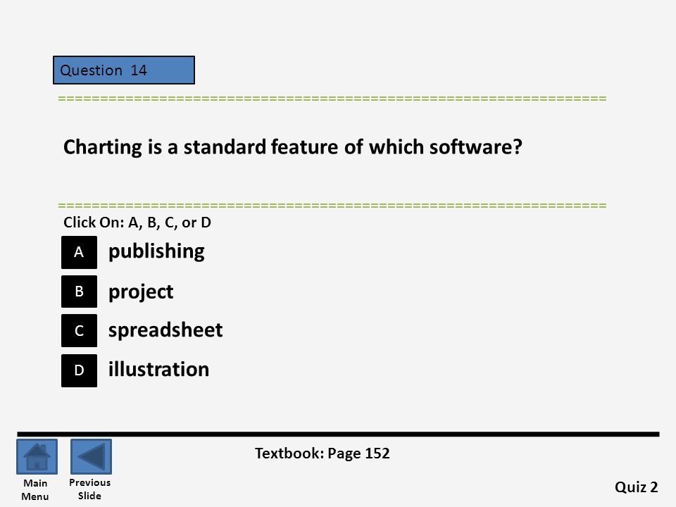 Charting is a standard feature of which software