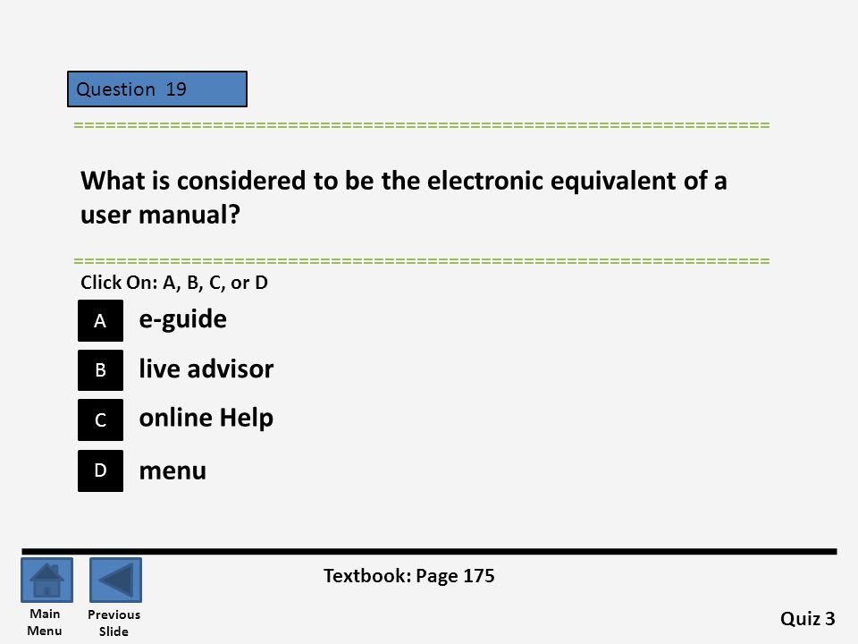 What is considered to be the electronic equivalent of a user manual