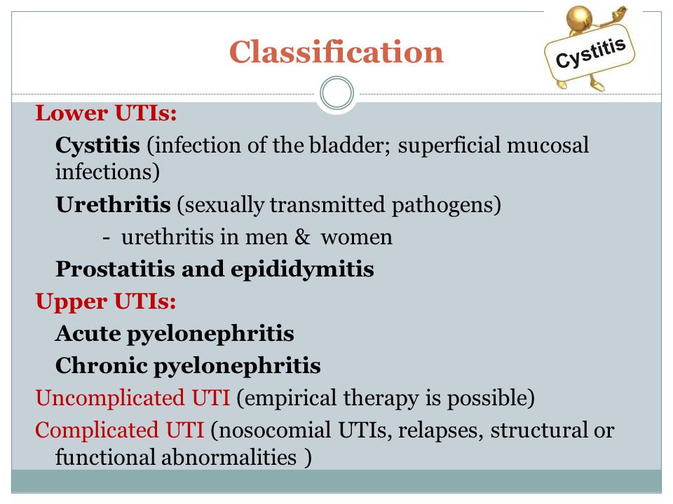 cystitis vs prostatitis symptoms