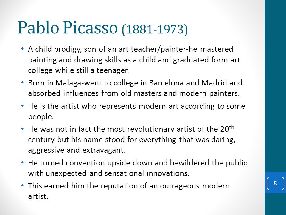 picasso influences