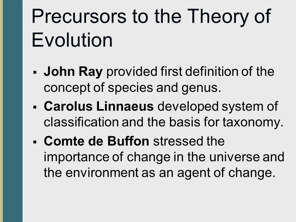how was the theory of evolution developed
