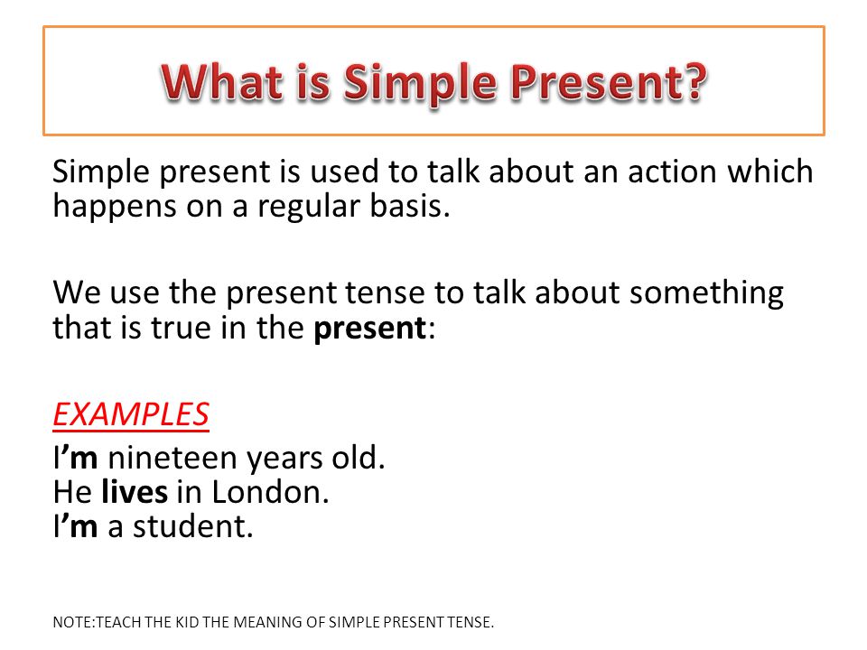 Simple Present Tense Ppt Video Online Download
