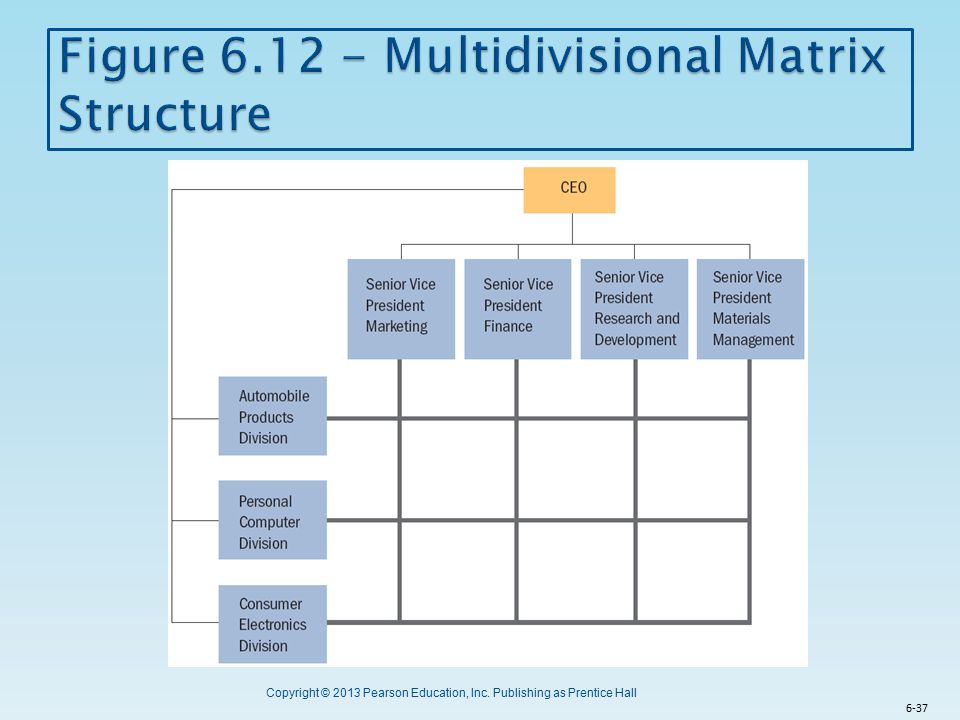 multidivisional organizational structure