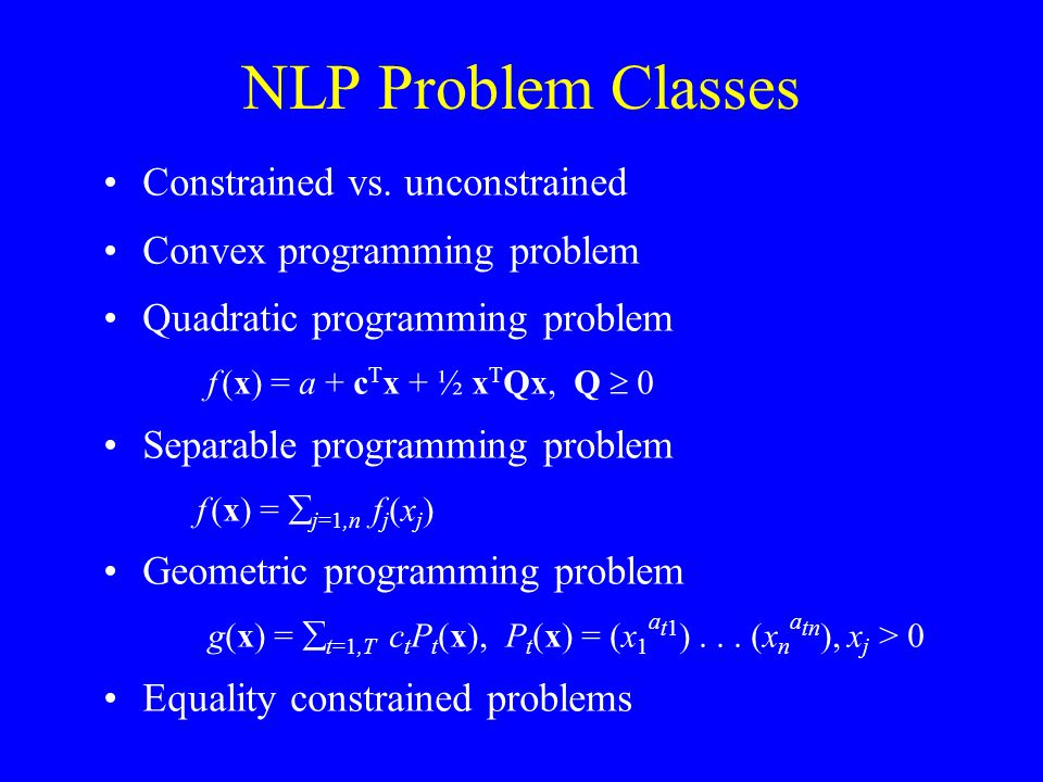 Lecture 9 Nonlinear Programming Models Ppt Video Online Download