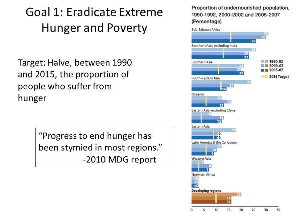 Goal 1: Eradicate Extreme Hunger and Poverty