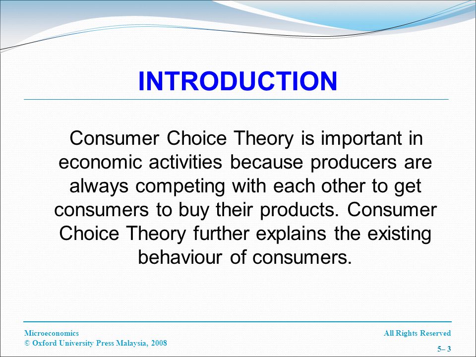 consumer theory microeconomics