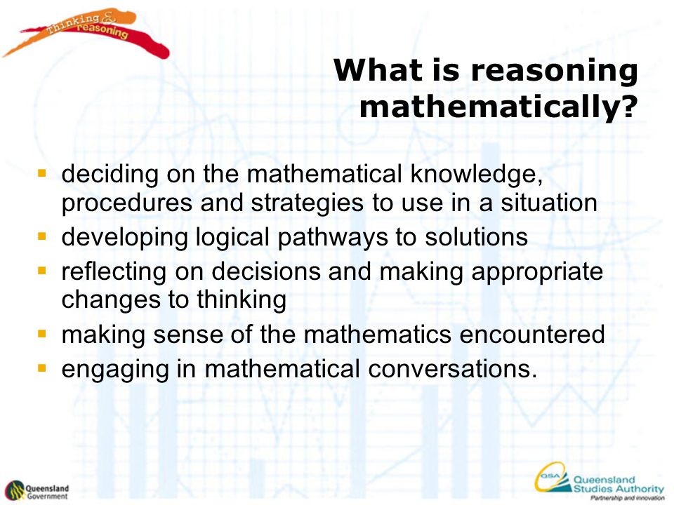 What is reasoning mathematically